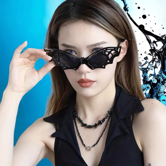 Gothic Bat Eyes Party Male And Female Special-shaped Glasses‎ Props Photo Prop - Picture 6 of 9
